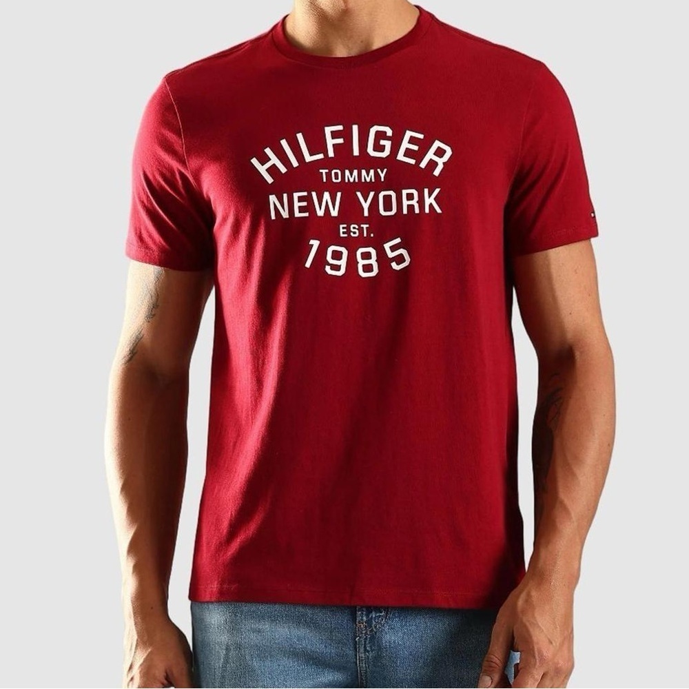 Sz Various Tommy Hilfiger Men's Bold Red Tee